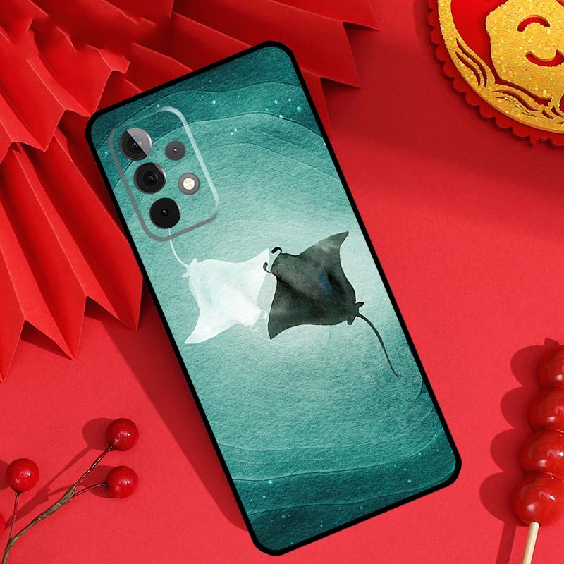 Animal Manta Ray Case For Samsung Galaxy M13 M14 M12 M11 M15 M06 M16 M36 M56 M31 M53 M32 M52 M35 M55 M34 M54