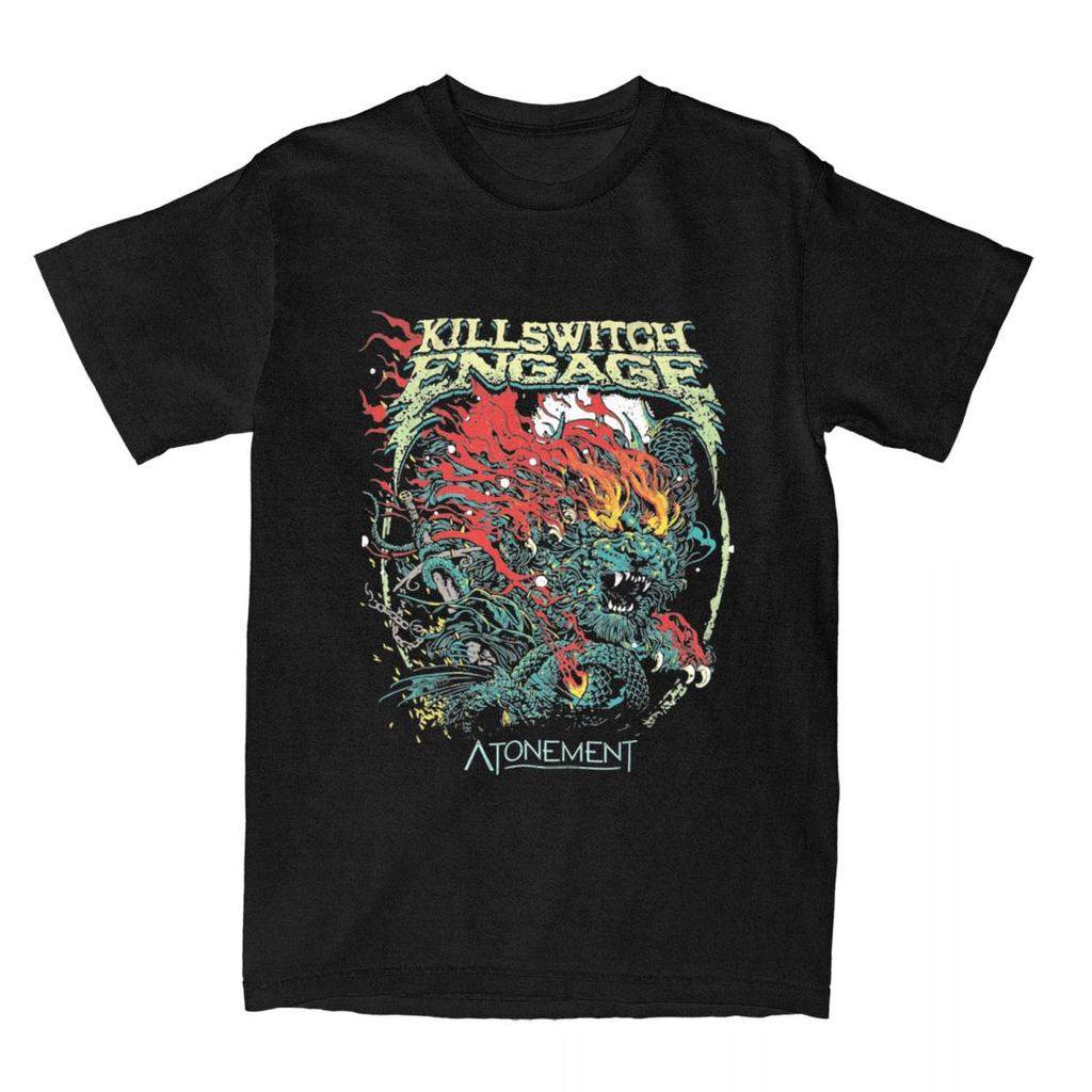 Killswitchs Engages T-Shirt American Rock Music Band T Shirts Short Sleeve Tops Summer Pure Cotton O Neck Plus Size 5XL Top Tees