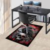 1PC Raven Skull Non-Slip Floor Carpet Compatible for Office&Living Room&Bedroom&Dining room - Flat - Weave Machine-S0379