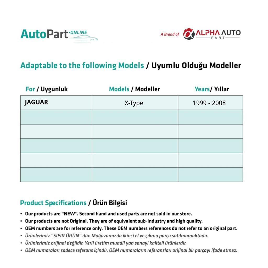Front Window Jack Plastic - Left for Jaguar X-Type