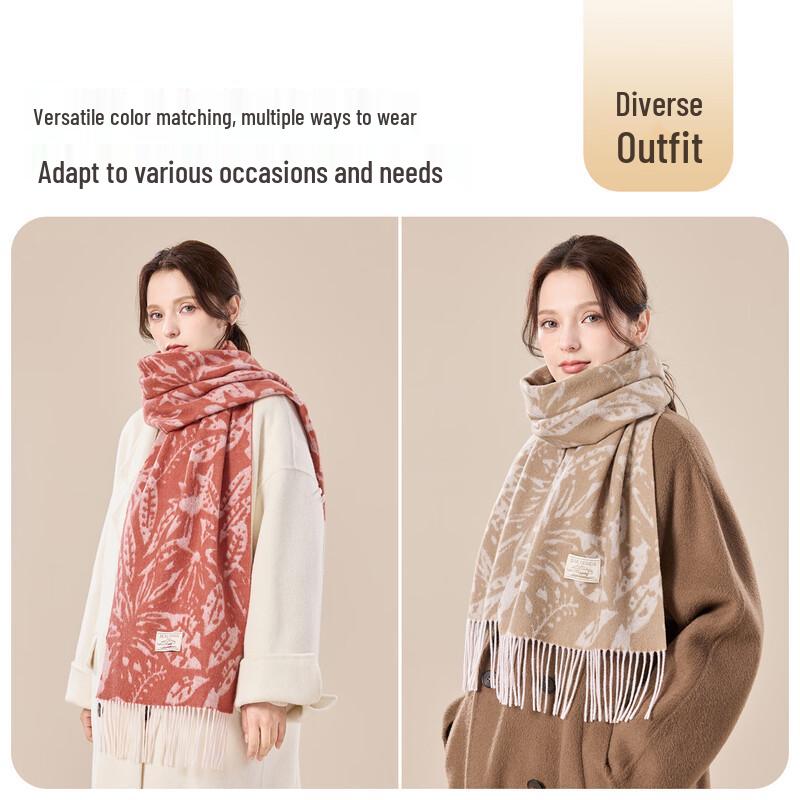 JIUMU Women's Pure Wool Scarf & Shawl