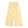 LUSON Girls' Summer Loose Straight-Leg Pants