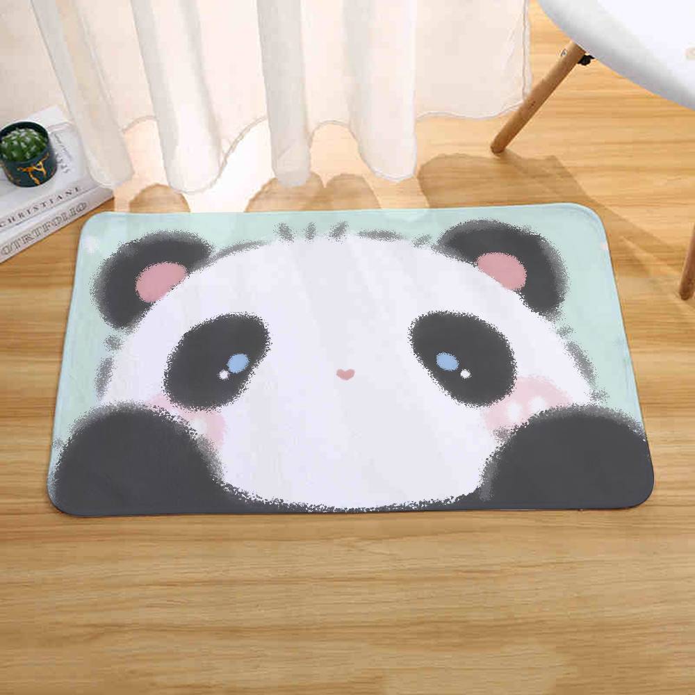 Cartoon Pink Cute Rabbit Bear Dog Floor Mats Home Laundry Rug Carpet For Living Room Decor Lounge Area Antislip Foot Mat Doormat