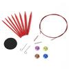 13Pairs of Aluminum Circular Knitting Needle Interchangeable Circular Knitting Needle Set for Knitting Sweater Sock