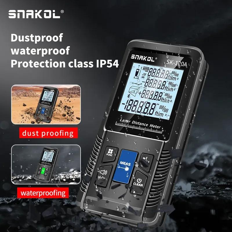 Snakol 120M Green Laser Tape Measure High Accuracy Distance Meter with Multiple Measurement Functions Electronic Ruler