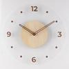 Solid Wood Wall Clock, Simple and Transparent, Creative Clock, Wall Clock for Living Room, Home Decoration Clock for Wall Use
