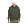 Men's Sports Casual Pullover Hoodie In Dark Green
