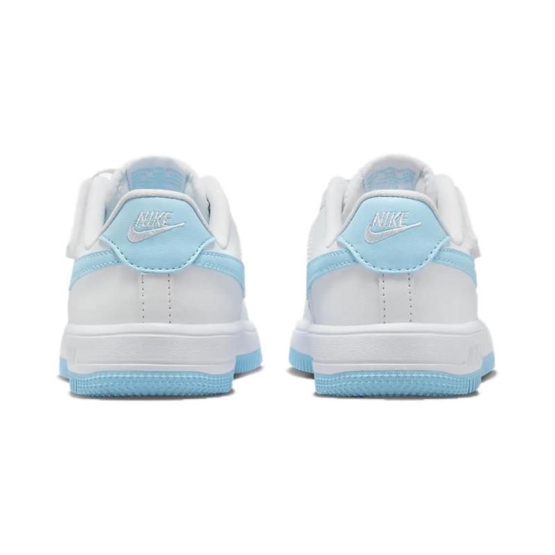 Nike Force 1 Low EasyOn White Aquarius Blue PS Sneakers FN0237-107