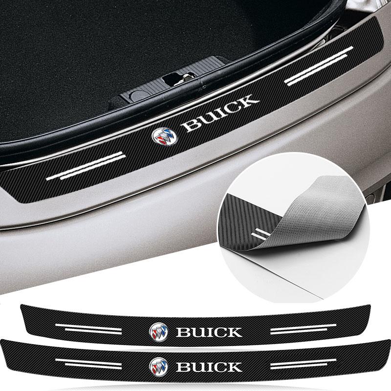 1 Stück Kohlefaser Auto Kofferraum Heckstoßstange Aufkleber Schutzplatte Schutz für Buick Regal Lacrosse Avenir Envision Angkola Electra Anthem Cascada Riviera