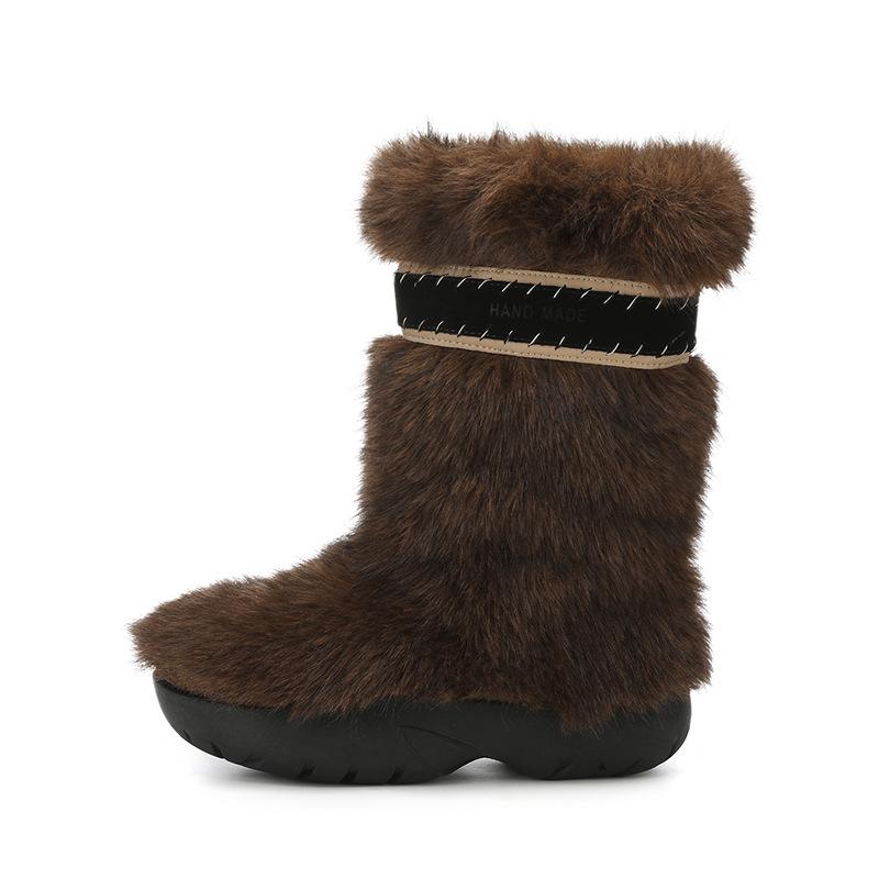 

Женские модные зимние легкие теплые противоскользящие повседневные кроссовки на толстой подошве с верхом из меха и хлопковой подкладкой 40