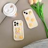 Glitter Donut Phone Case for IPhone17 Promax Flower Red Panda Cat for Apple 14 Fully Wrapped Anti-Fall 13