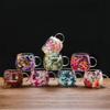 1Pcs Dried Flower Decorative Milk Tea Cup 150/300Ml Double-Layer Dried Flower Glass Cup High Temperature Resistant Coffee Cup