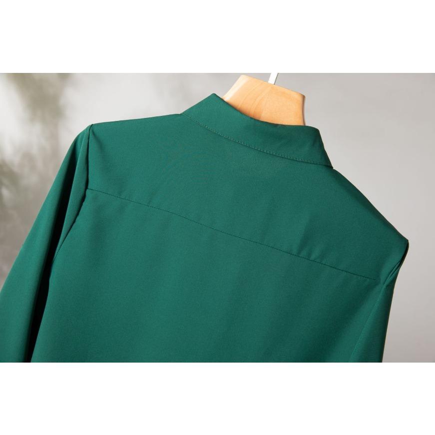 Leisure Shirt Women Button Down Long Sleeve Blouse Tops Spring Fall Solid Ladies Slim Long Basic Shirts