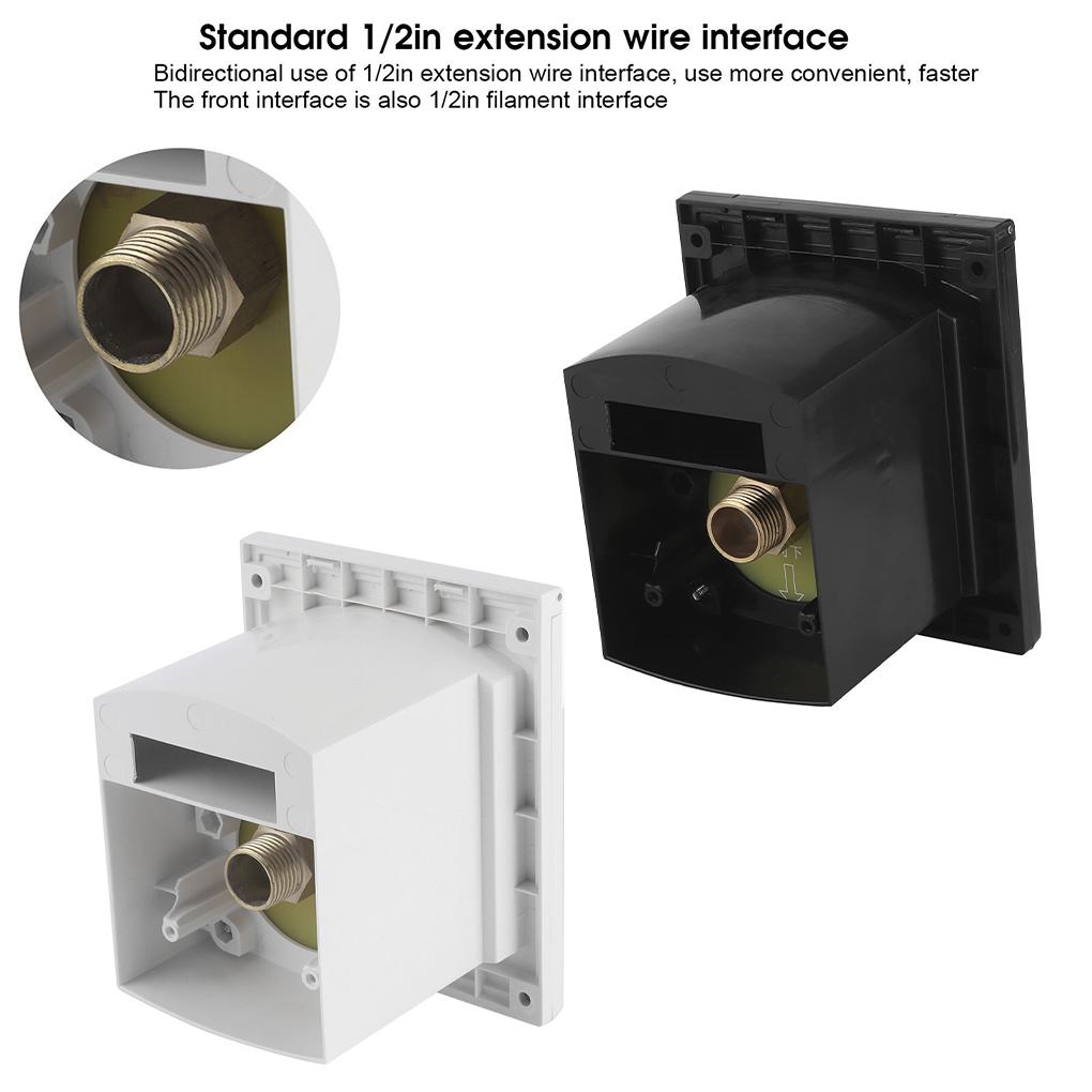 RV Exterior Shower Box Inlet RV Water Inlet Outlet Hatch Filter Lockable Cover Quick Connect Adjustable Water Valve For RVCamper