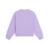 Lining Sports Trend Series Solid Color Letter Rhinestone Craft Round Neck Long Sleeve Sweatshirt Women Tops Purple AWDS634-3