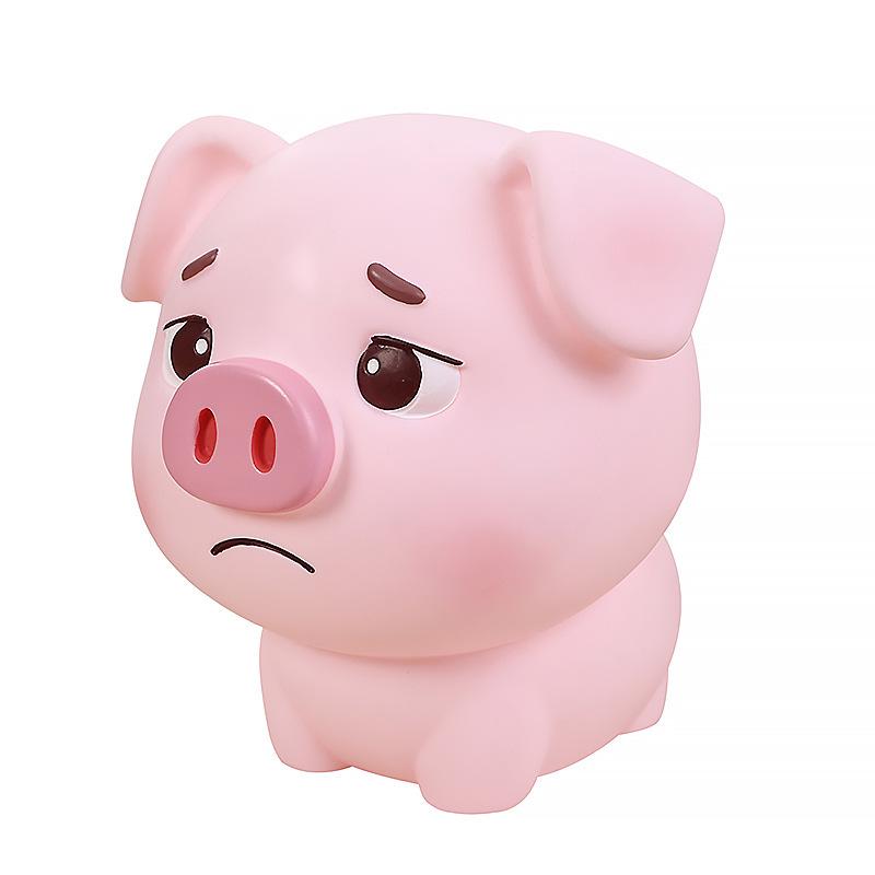 Cute Crying Piggy Bank: Creative Cartoon Pig Money Box & Home Decoration