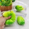 Stress Relief Simulation Cucumber Toy Anti-Anxiety Cartoon Watermelon Squeeze Toy Stretchy Vegetable Fidget Sensory Toy Office Worker Gift