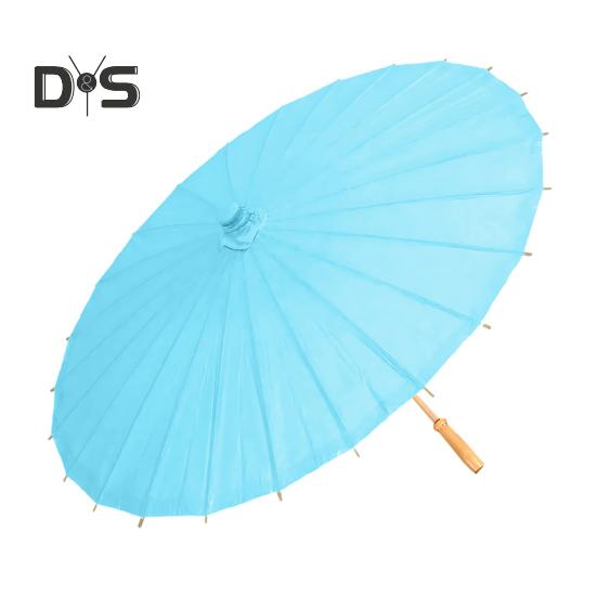20/30/40/60/85CM Colorful Paper Umbrella Chinese Style DIY Crafts Decorative Oil-paper Painting Umbrella Bamboo Handle Oriental Parasol Party Favors
