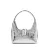 Nouveau design de niche mini sac à main en cuir haut de gamme luxe léger cuir de vache argenté épaule aisselle femme