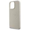 Etui do iPhone 16 Pro Max Guess Grained Ring MagSafe beżowe