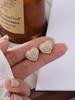 European & American Cross-border Fashion: Zirconia Heart Stud Earrings for Women - Perfect Wedding Anniversary Gift