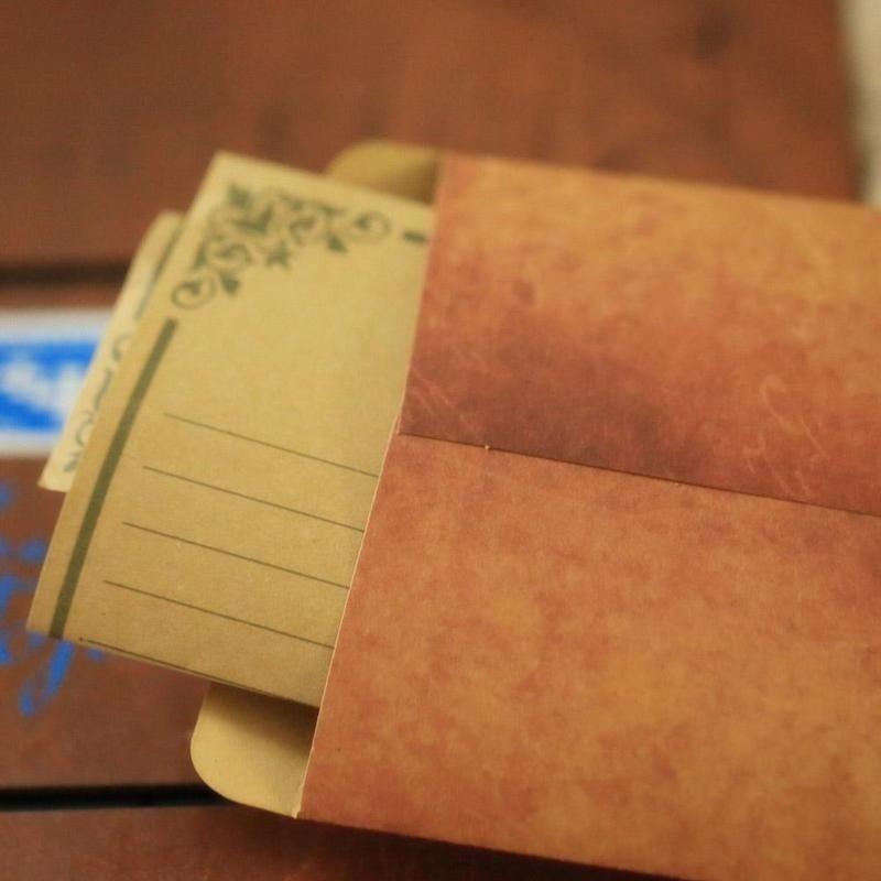 20Pcs/lot 16x11cm Old Style Vintage Paper Envelope Brown Kraft Packaging for Retro Postcard Invitation Card Small Gift Letter