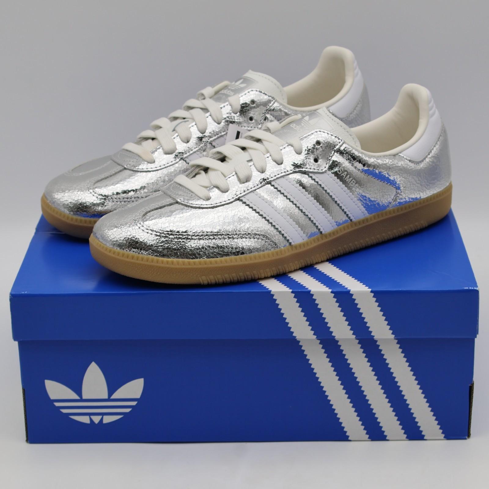 JR0035 adidas Originals Samba OG Metallic Silver (Women s) 11W