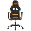 Gaming Chair Black and Orange Fabric