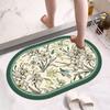 Bathroom Floor Mat, Toilet, Toilet Door, Diatom Mud, Quick-drying, Foot Pad, Non-slip Household Carpet