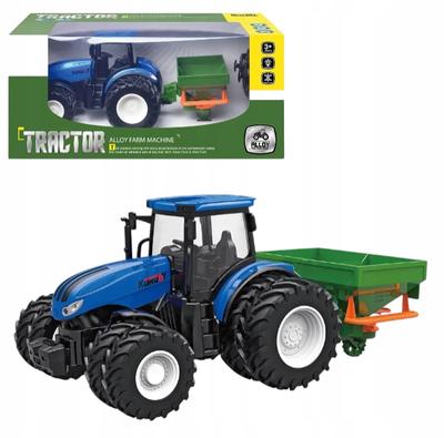 Távirányítású Traktor Szóró Gumi Kerekek Fény Hang Kék
