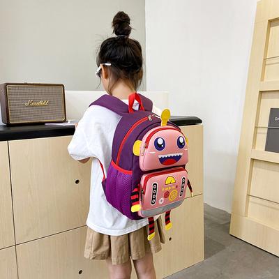 New Trendy Robot Cute Cartoon Children Trendy Cool Backpack Korean Kindergarten Book Kindergarten Student Bag