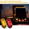 Tallew 20 Pieces 2.5 Inch Trailer Rv Marker LED Light 2 Diode Waterproof Side Marker Clearance Lights For Truck Camper Signal Running Lamp Surface