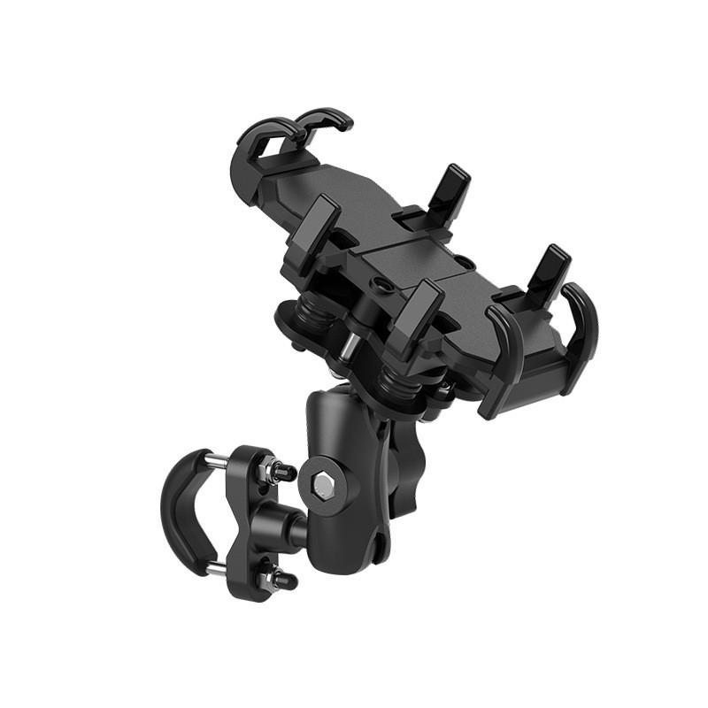 Universal Motorcycle Bike Phone Holder With Shock Absorption Delivery Riders Navigation Mount On Handlebar Or Mirror