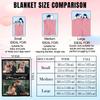 1pc Customized Blanket Your Design Logo Family Photo Print Warm Smooth Blanket Custom for Lover Dad Mom for Winter New Year Gift