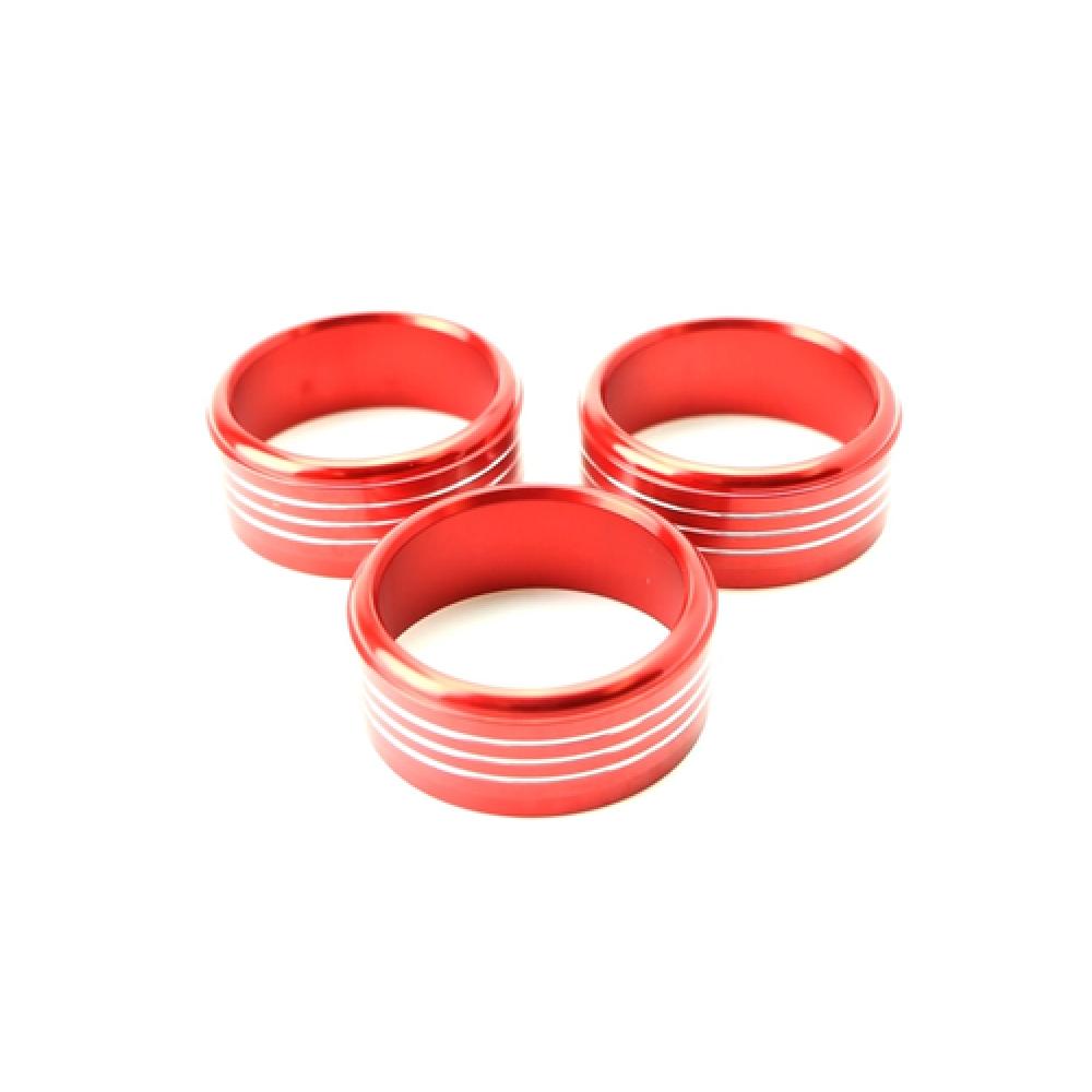 Blaue Aluminium AC Klimaregler-Knopf-Ringe für Subaru Impreza WRX/STi