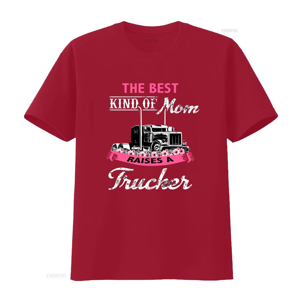The Best Kind Of Mom Raises A Trucker Vintage T Shirt Mothers Day Mothers Truck Driver vintage Washed Stretched Slightly
