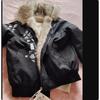 Women Winter Thicken Cotton Jacket Cat Ear Faux Fur Hoodie Cute Print Warm Parka Coat