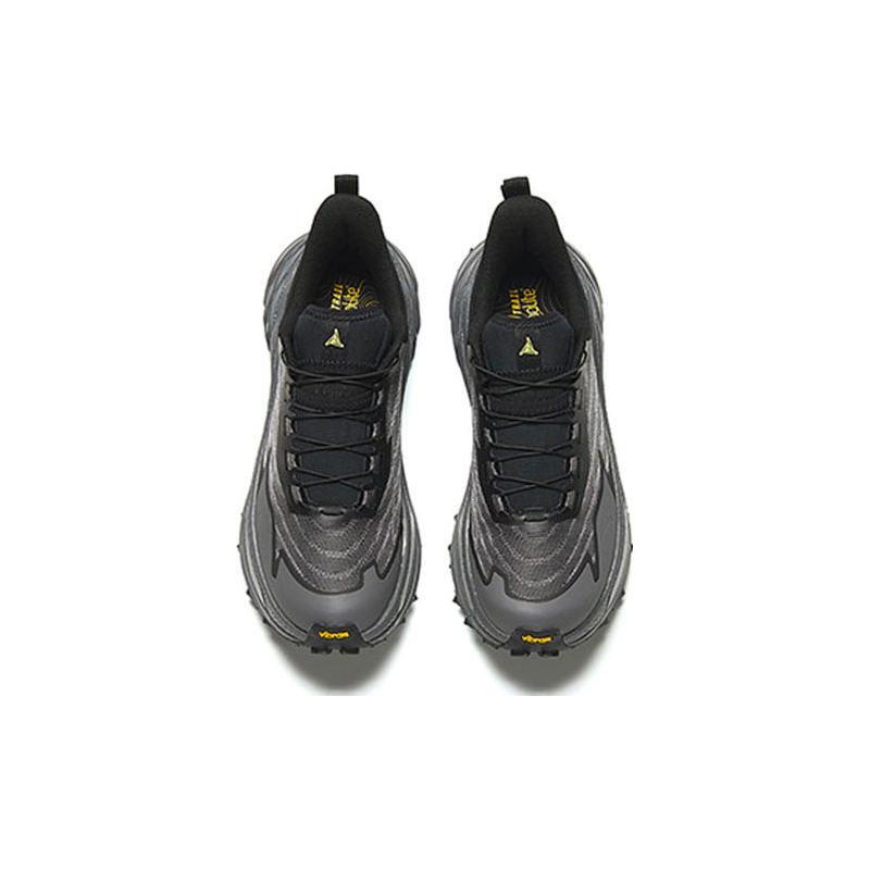 Anta Taihang Abrasion Resistant Rebound Low Top Double Layer Nitrogen Technology Running Shoes Men's Black Gray Sneakers 112345588-3