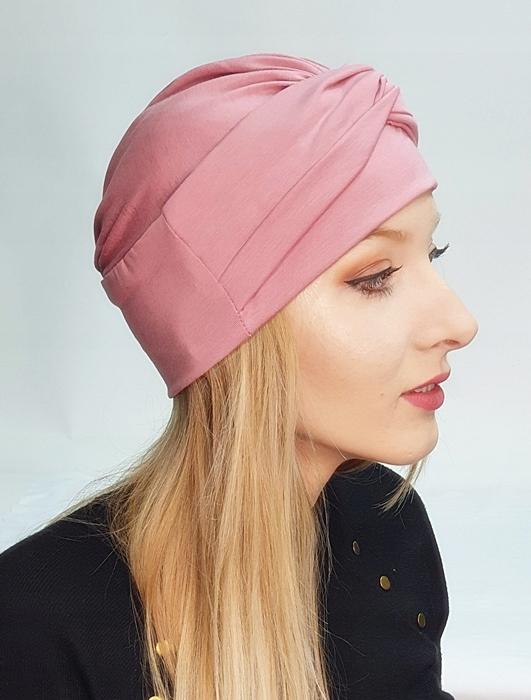 Sara Pink Women' Interwoven Turban 013 Delicate Bamboo Hat Without Pattern