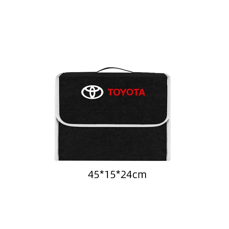 Car Trunk Storage Box Foldable Felt Car Organizer Stowing Tidying Box For Toyota Corolla Camry rav4 Yaris hilux prius PRODA