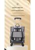 Portable Pet Trolley: Foldable, Breathable Cat & Dog Carrier, Double Shoulder Bag, Large Travel Bed