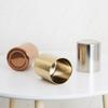 Runder Stifthalter Edelstahl Metall Schreibtischornament Nordische Schreibwaren Stifteinsatz Goldene Vase Make-up Pinsel Aufbewahrungsbox