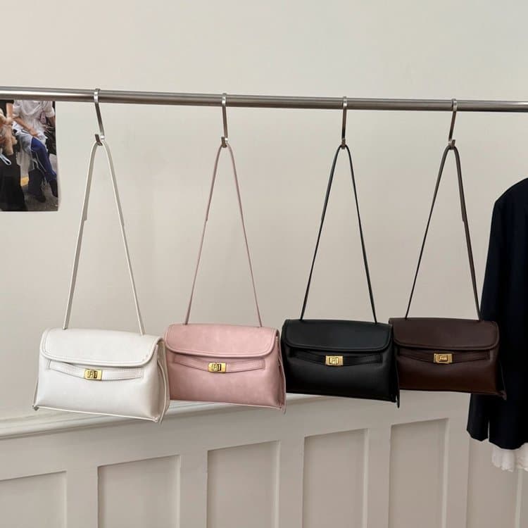Metal Lock Underarm Bag Women's One-shoulder Crossbody Bag