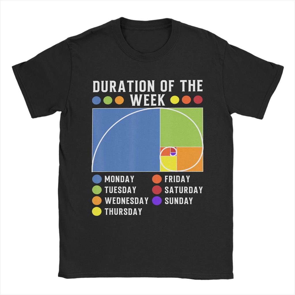 Unisex Unisex Tshirts Fibonacci Golden Ratio Vintage Cotton Tees Short Sleeve Geek Math T Shirts Crewneck Tops Printing