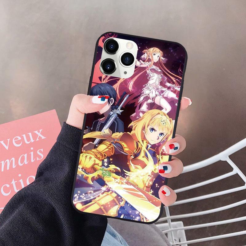 Für Huawei P30 P20 P40 Lite E P Smart Y6 Y7 A Y9 Prime 2019 2021 Honor 10i 10 8A 8X 9X 50 Pro Mate 20 Nova 5T Sword Art TPU Hülle