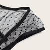 New Three-point Womens Lingerie Set Mesh Sling Sexy Suit High Waist Polka Dot Perspective Underwear Sexy Lingerie Babydoll