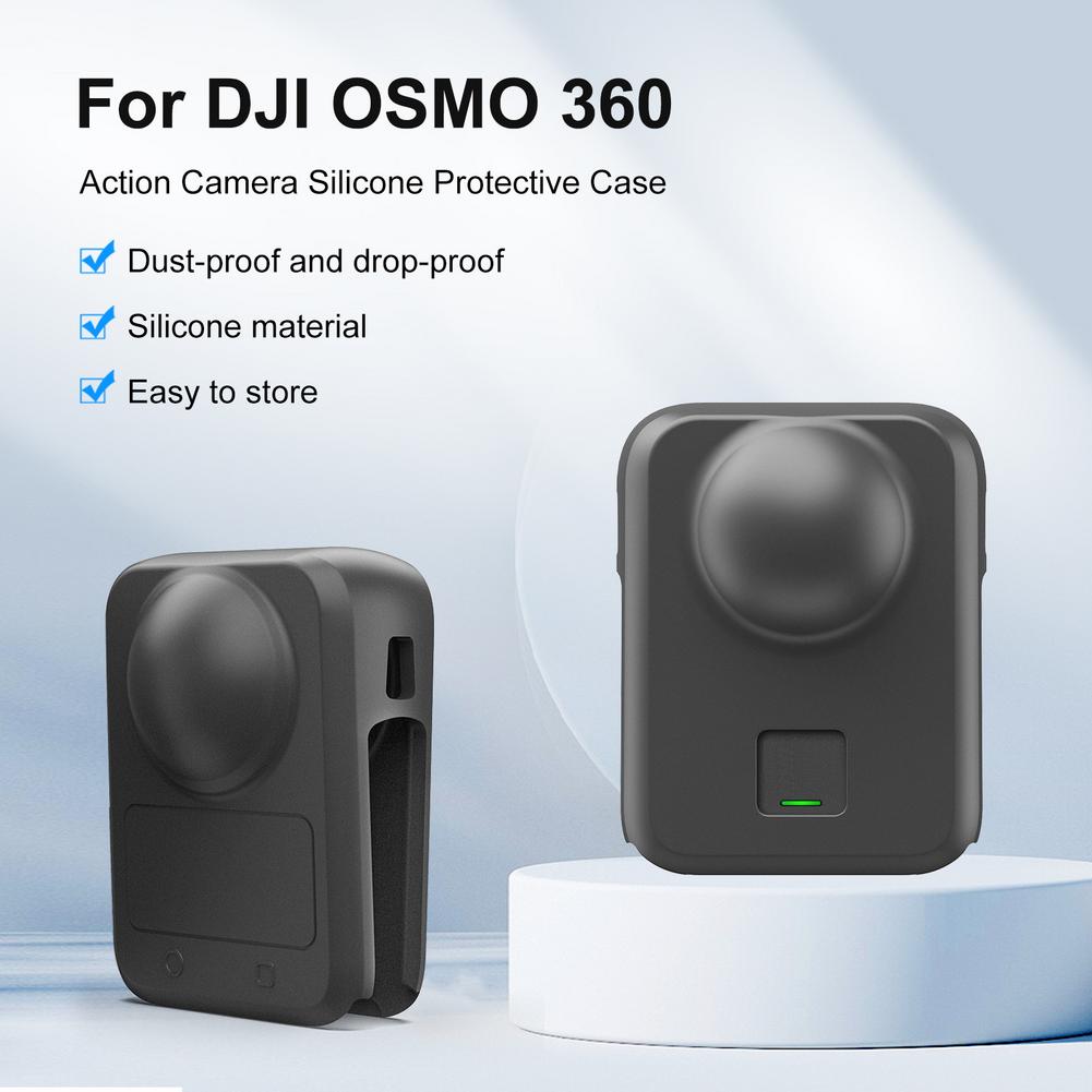 For PULUZ For DJI Osmo 360 Body Silicone Protective Cover Panoramic Sports Camera Anti Drop And Waterproof Protective Shell