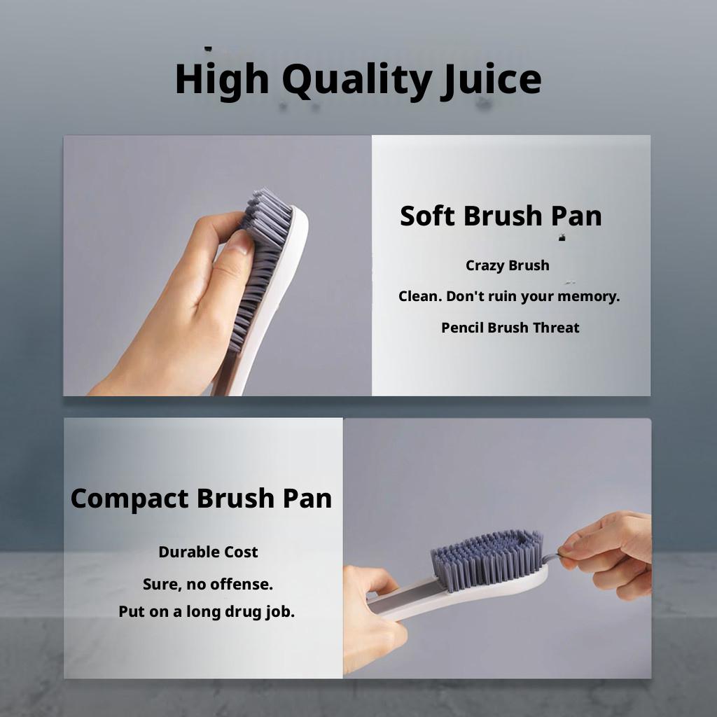 2-in-1 Detachable Brush: Shoe Cleaner + Gap Brush + Clothes Stain Remover
