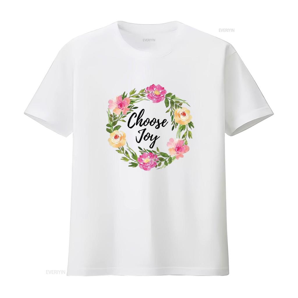 Choose Joy T Shirt To Remind Us Be Joyful vintage Washed Soft Versatile Unisex graphic Stretched designer clothes Casual