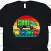 Garbage Truck Trash Can T Shirt Recycling Design Waste Collectors Junk Operator Driver Rubbish Vintage Unisex